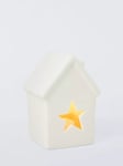 John Lewis Ceramic Mini Star House LED Decoration