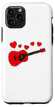 Coque pour iPhone 11 Pro Guitare Saint Valentin, Musicien Guitariste Acoustique