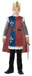 Smiffys King Arthur Medieval Costume S - 4-6 Years, Red