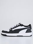 Puma Junior Unisex Reb-l Trainers, White/Black, Size 5.5 Older