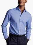 Charles Tyrwhitt Non-Iron Linen Blend Slim Fit Shirt, Cobalt Blue