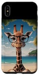 Coque pour iPhone XS Max Summer Smiles : Funny Giraffe Edition
