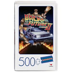 Back to the Future II Movie 500-Piece Puzzle in Plastic Retro Blockbuster VHS Video Case