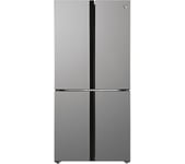 HOOVER HSC918ENXK Fridge Freezer - Silver, Silver/Grey