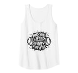 Womens Funny And She Lifted heavily Ever After Workout Motivation Tank Top