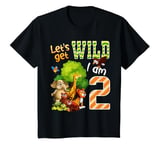 Youth 2 Year Old Zoo Birthday Safari Jungle Animal 2nd B-day T-Shirt