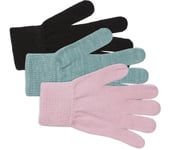 Magic Glove 3-pack JR fingervantar Barn LUREX AQUA/PINK ONESIZE