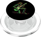 Skeleton Guitar Guy Rock And Roll Band Rock On PopSockets PopGrip pour MagSafe