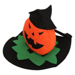 Lemmikkikoira Halloween Pumpkin Rider -asu Koira Halloween Pumpkin Wizard Noitahattu Koiran vaatteet puku koirille Kissoille