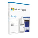 MICROSOFT 365 FAMILY, RETAIL BOX - 1 YEAR SUBSCRIPTION