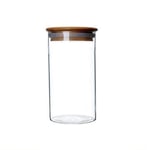 750ml Glass Jars with Airtight Seal Bamboo Lids Silicone Ring Air Tight Kitchen Food Storage Container Glass Canister for Coffee Beans Loose Tea Spice Salt Sugar Cookies Snack Flour