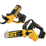 Cisaille à élaguer sans fil DCMPP568N-XJ + Scie à élaguer sans fil DCMPS520N-XJ 18V - Dewalt