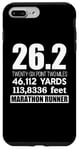 Coque pour iPhone 7 Plus/8 Plus 26,2 MILES 46,112 YARDS 313,886 PIEDS MARATHON COURNER Meme