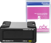 TANDBERG Overland Tandberg RDX QuikStor - RDX-stasjon - SuperSpeed USB 3.0 - ekstern - med 5 TB Cartridge