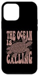 Coque pour iPhone 12 mini Les amoureux des tortues célèbrent la vie océanique et la faune marine