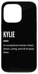 Coque pour iPhone 13 Pro Kylie Gifts Nom une femme exceptionnelle