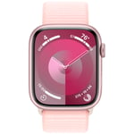 Apple Series 9 GPS 45mm Pink Case Light Pink Sport Loop MR9J3 - Naisten - 45 mm - Älykello - Digitaalinen/Älykello - Gorilla Glass -lasi