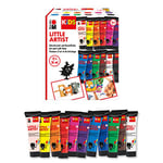 Marabu 0305000000102 - Kids Little Artist, Peinture pour Artistes et travaux manuels, 12 x 36 ML, végétalien, séchage Rapide, pour Enfants à partir de 3 Ans