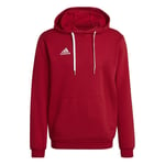 adidas Hettegenser Entrada 22 - Rød/Hvit, størrelse X-Small