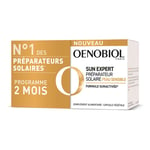 OENOBIOL SUN EXPERT Préparateur Solaire Peau Sensible - Protection cellulaire renforcée Favorise un hâle intense et éclatant Complément Alimentaire 2x30 capsules Programme 2 mois Capsule(S) 30x2 pc(s)