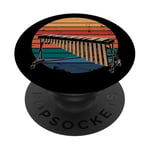 Marimba Retro Vintage Instrument Music Gifts Marimba Players PopSockets Adhesive PopGrip