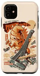 Coque pour iPhone 11 Kaijussant Croissant Monster Horreur Movie japonais Kaiju