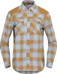 Norrøna Women's Svalbard Flannel Shirt  Blue Fog/Camelflage, XS