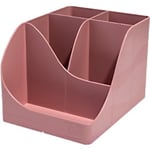 Exacompta Skandi Pen-Wave Desk Organiser 5 Compartments PS (Polystyrene) Pink