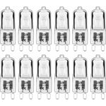 Choyclit - Ampoule led G9,12 pièces G9 Lampes halogènes , ampoules G9 230V 28W 480lm, 2800K blanc chaud, ampoules à capsule dimmable, sans