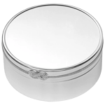 Vera Wang for Wedgwood Infinity Round Keepsake Box, Silver