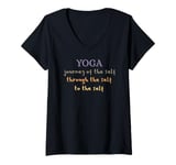 Womens YOGA - Journey of the Self, through the Self, To the Self V-Neck T-Shirt