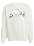 Adidas Originals Junior Unisex Crew - Off White