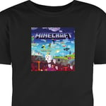 Barn-T-shirt | Bekväm T-shirt för Barn Minecraft svart 7-8 År