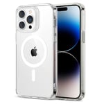 ESR Coque pour iPhone 14 Pro, Compatible avec MagSafe, Hybrid Magnétique Case pour iPhone 14 Pro avec HaloLock, Protection Antichoc Militaire, Dos Anti Rayures, Transparent