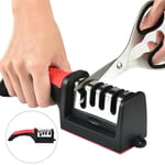 Ouylaf - Aiguiseur Couteaux Professionnel 4-en-1 Aiguiseur de Cuisine Affuteur Couteau et Ciseaux, Knife Sharpener avec Gomme antidérapante pour