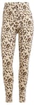 adidas Femme Essentials 3-Stripes Animal Print Leggings, magic beige/mesa/shadow brown, L