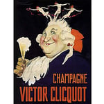 Wee Blue Coo ADVERTISING DRINK ALCOHOL VICTOR CLIQUOT CHAMPAGNE FRANCE ART POSTER PRINT 18x24 INCH LV692