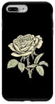 Coque pour iPhone 7 Plus/8 Plus Vintage Botanique Rose Fleur Fille Mignon Floral Plant Mom