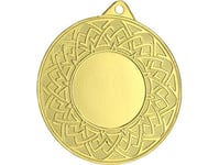 Victoria Sport Medal Gold Overall With A Space For The Emblem 25 Mm - Steel