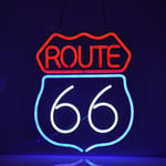 Historisk Route 66 Neon Skylt Öl Bar Hem Konst Man Cave Neon Ljus Handgjord Med Dimbar Strömbrytare Led Neon Ljus Skyltar För Sovrum