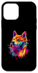 iPhone 12 mini Artistic Colorful Jack Russell Terrier Headphones Dog Jacky Case