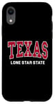 Coque pour iPhone XR Texas – Lone Star State – Design rétro – Classique