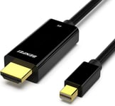 Câble Mini DisplayPort vers HDMI 4K, Câble Mini DP vers HDMI 3 m (Compatible Thunderbolt) avec MacBook Air/Pro, Surface Pro/Dock, Moniteur, Projecteur
