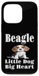 Coque pour iPhone 13 Pro Drôle Beagle Little Dog Big Heart Dog Lover Mom Dad Grandma