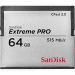 CFast 2.0 64 GB Sandisk Extreme Pro, 515 MB/sek