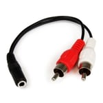 STARTECH 15cm 3.5mm to RCA Audio Cable (MUFMRCA)