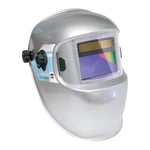 GYS - Masque de soudage LCD PROMAX 3/5-13 G Silver True Color - teinte 3/5>13 - champ de vision 100x50mm - assombrissement auto 0,08ms - classe optique 1/1/1/2 - pour MMA, TIG, MIG/MAG & Meulage