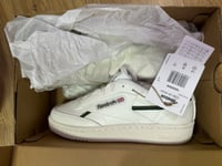 Reebok Club C 85 Vegan White Green Sneakers, New Size 2.5