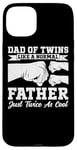 Coque pour iPhone 15 Plus Funny Twin Dad Like A Normal Dad Only Cooler Fête des Pères