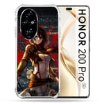 Cokitec Coque Renforcée pour Honor 200 Pro 5G Manga Attaque Titans Mikasa